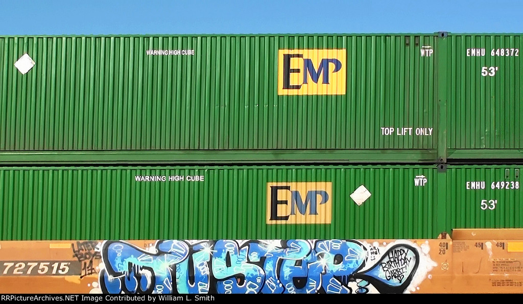 WB Intermodal Frt at Erie Passing Siding NV -54a