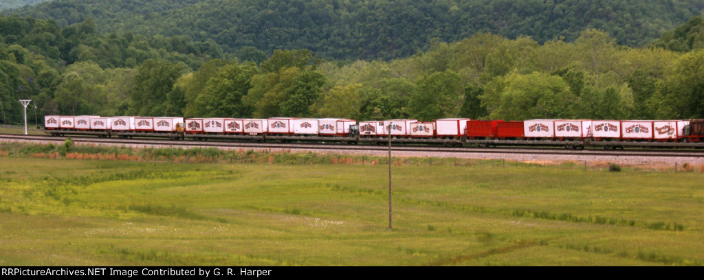 The rear of NS 047 comes into view
