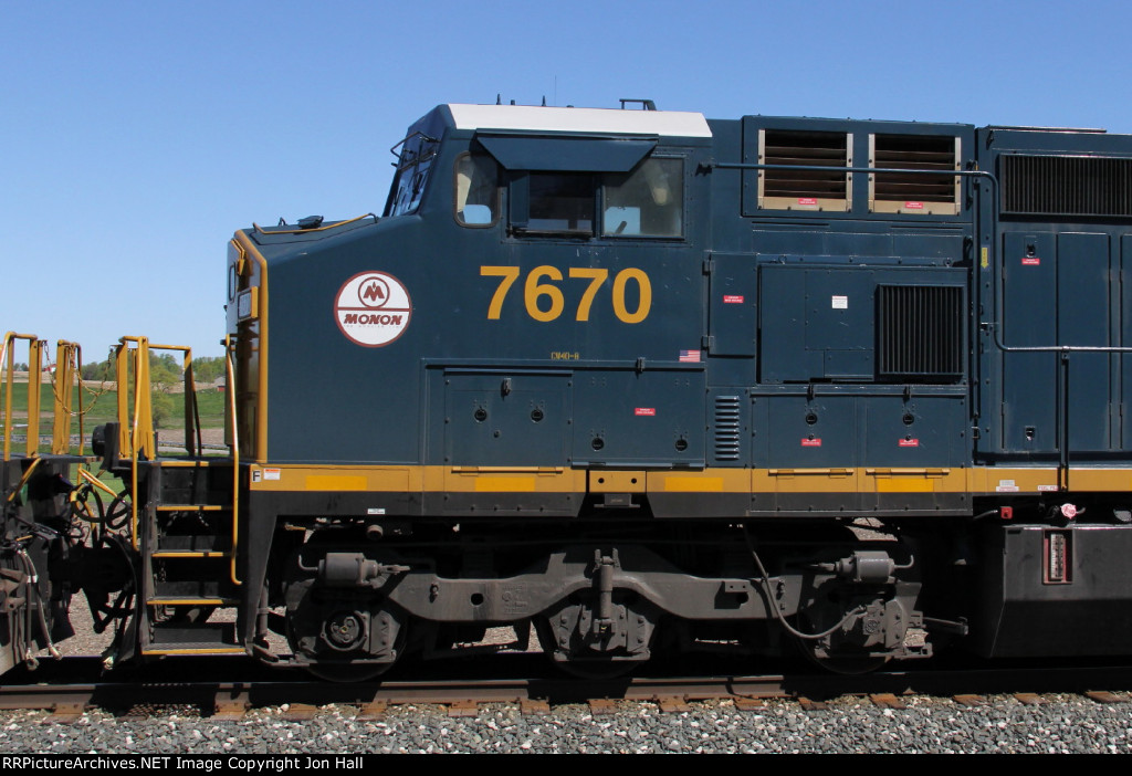 CSX 7670, Monon Sticker