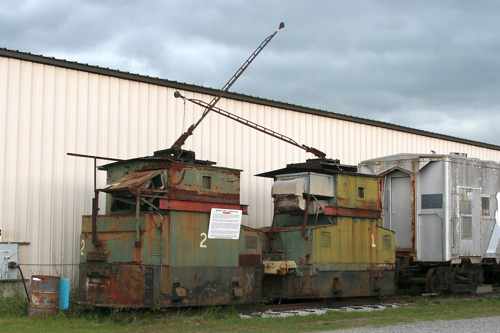 Steeple cab switchers 1 and 2 built by GE between 1903 and 1912.