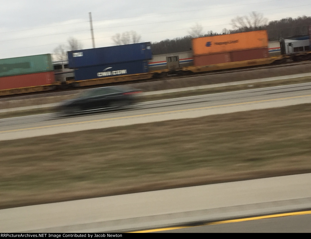 Amtrak 21 meets UP Train