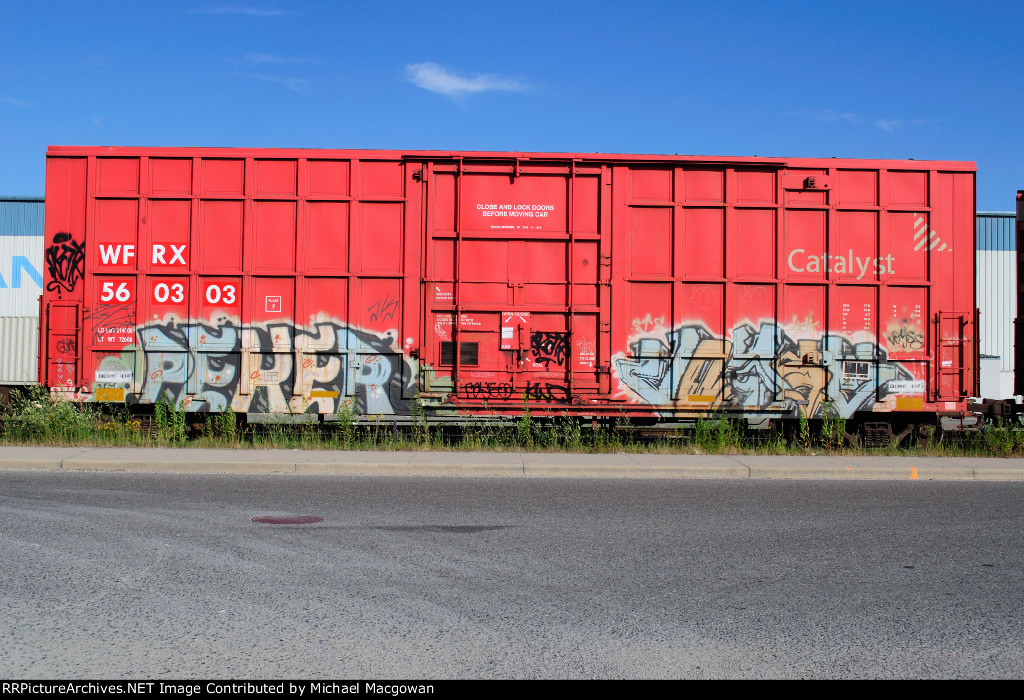 WFRX 560303 50-6 ft Single Door Excess Height Boxcar (side B).