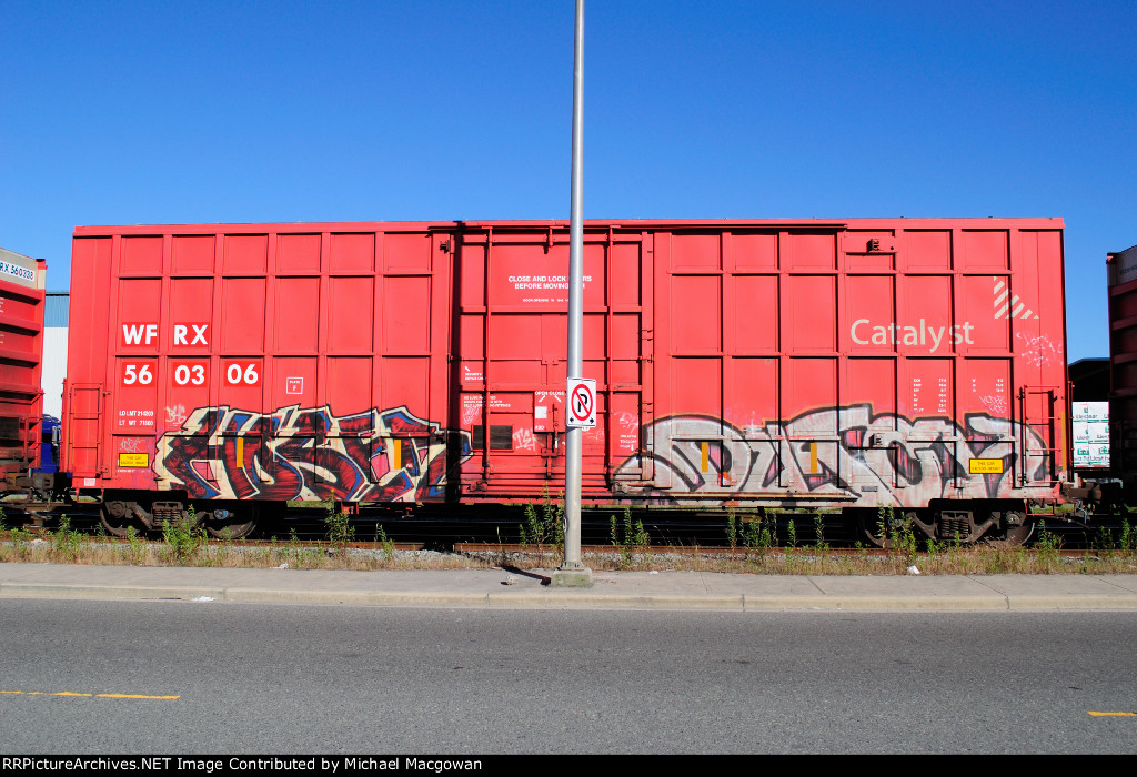 WFRX 560306  50-6 ft Single Door Excess Height Boxcar (side A)