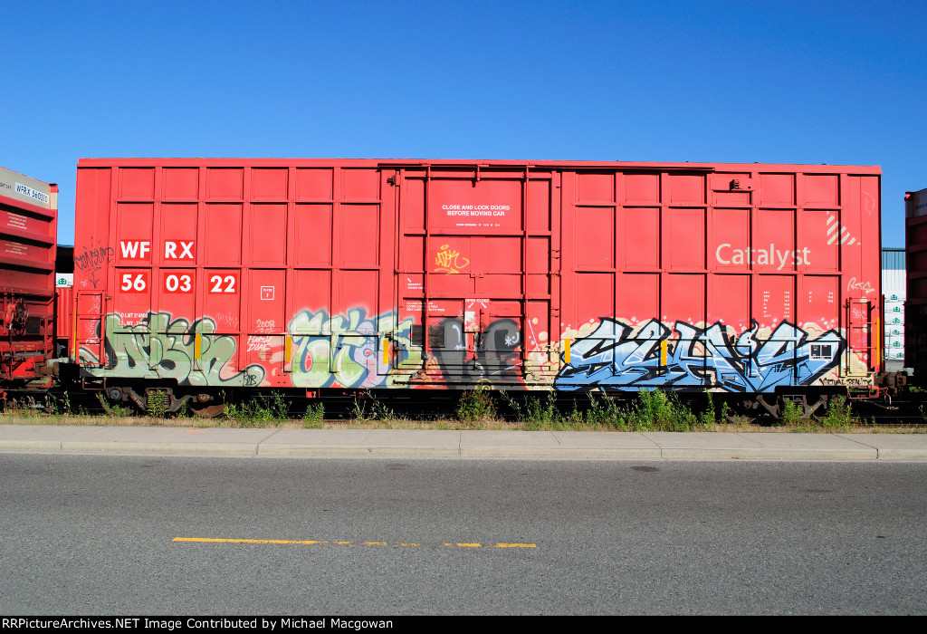 WFRX 560322  50-6 ft Single Door Excess Height Boxcar (side A)