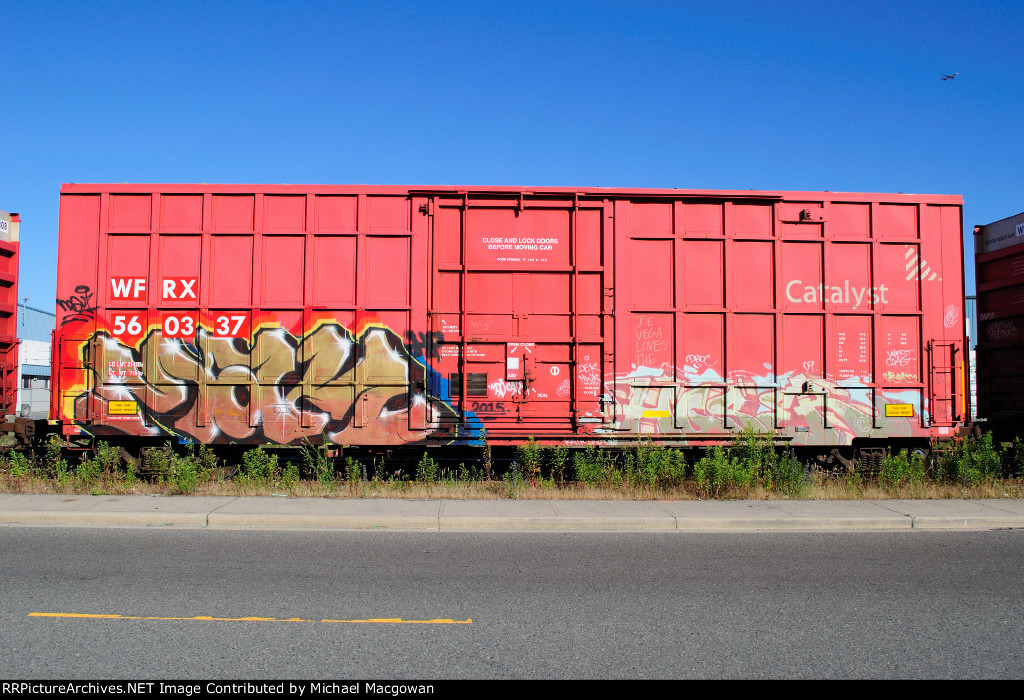 WFRX 560337  50-6 ft Single Door Excess Height Boxcar (side A)