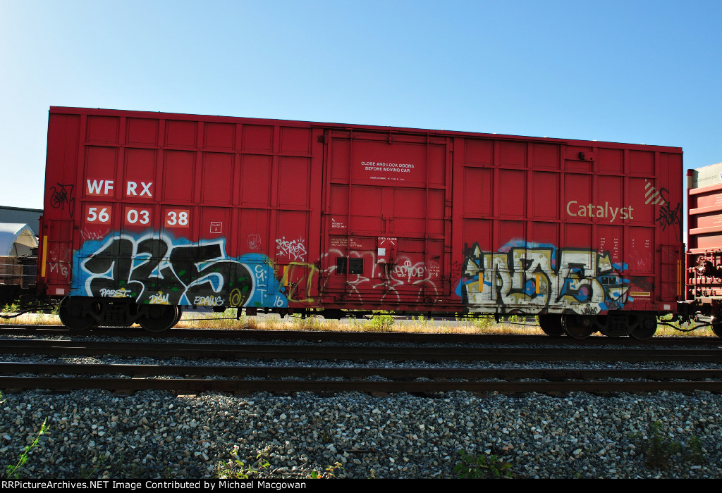 WFRX 560338  50-6 ft Single Door Excess Height Boxcar (side B)