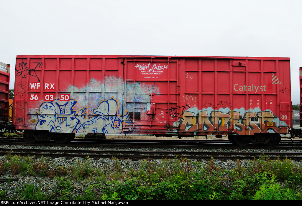 WFRX 560350  50-6 ft (6275 cu ft) Single Door Excess Height Boxcar (side A)