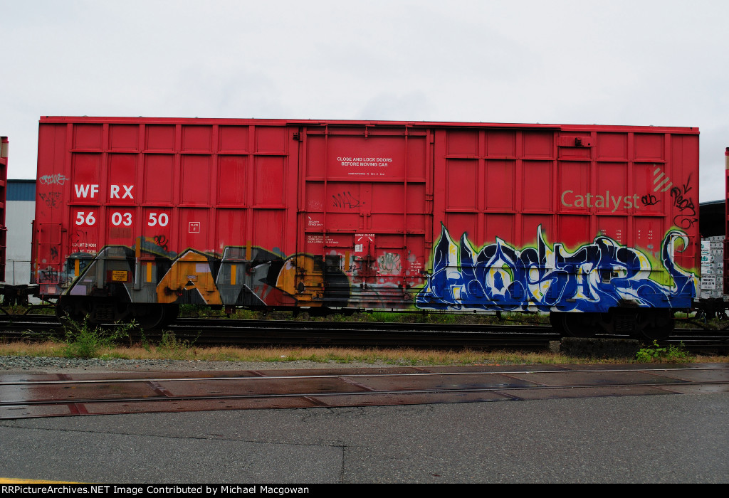 WFRX 560350  50-6 ft (6275 cu ft) Single Door Excess Height Boxcar (side B)