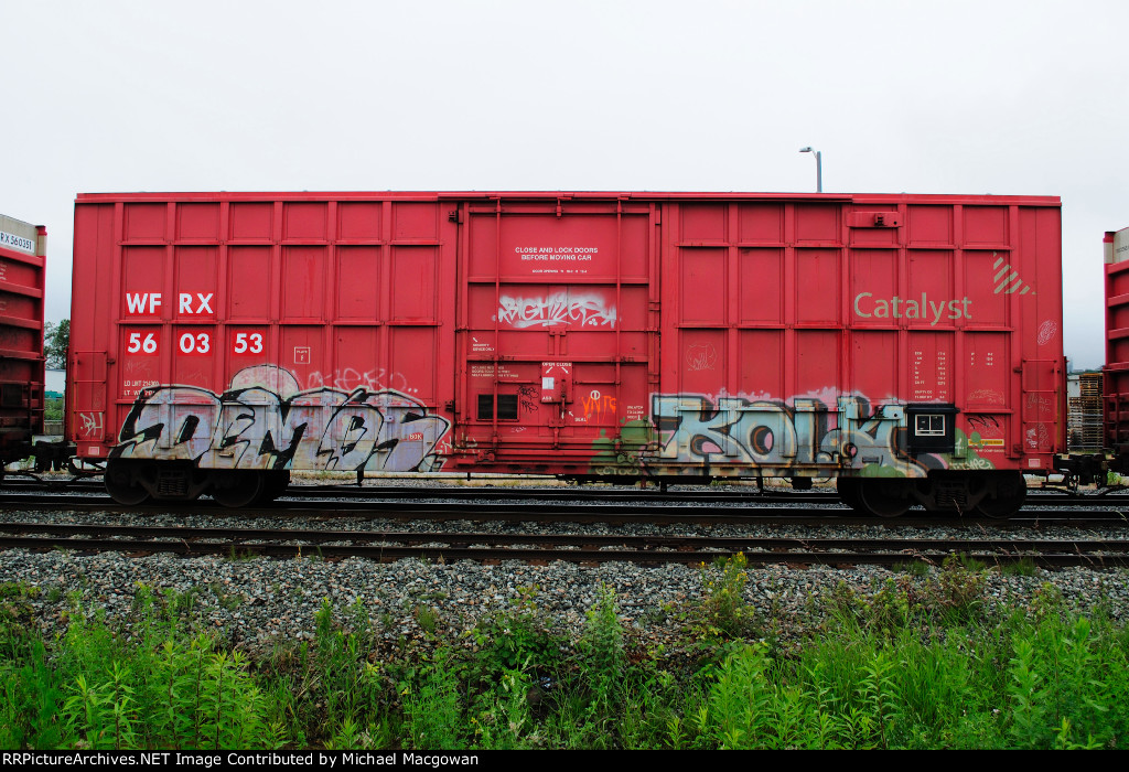WFRX 560353  50-6 ft (6275 cu ft) Single Door Excess Height Boxcar (side A)