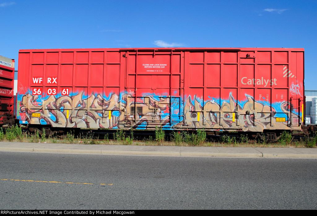 WFRX 560361 50-6 ft Single Door Excess Height Boxcar (side B).