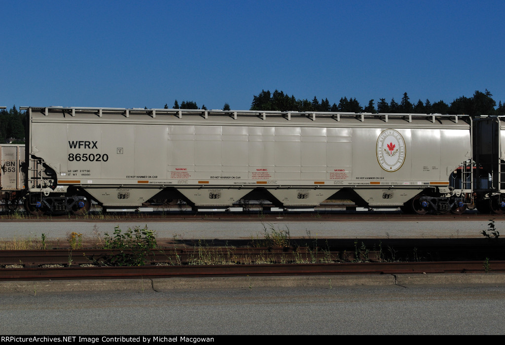 WFRX 865020 865020  6580 cu ft Hopper  CANADA MALTING COMPANY LIMITED