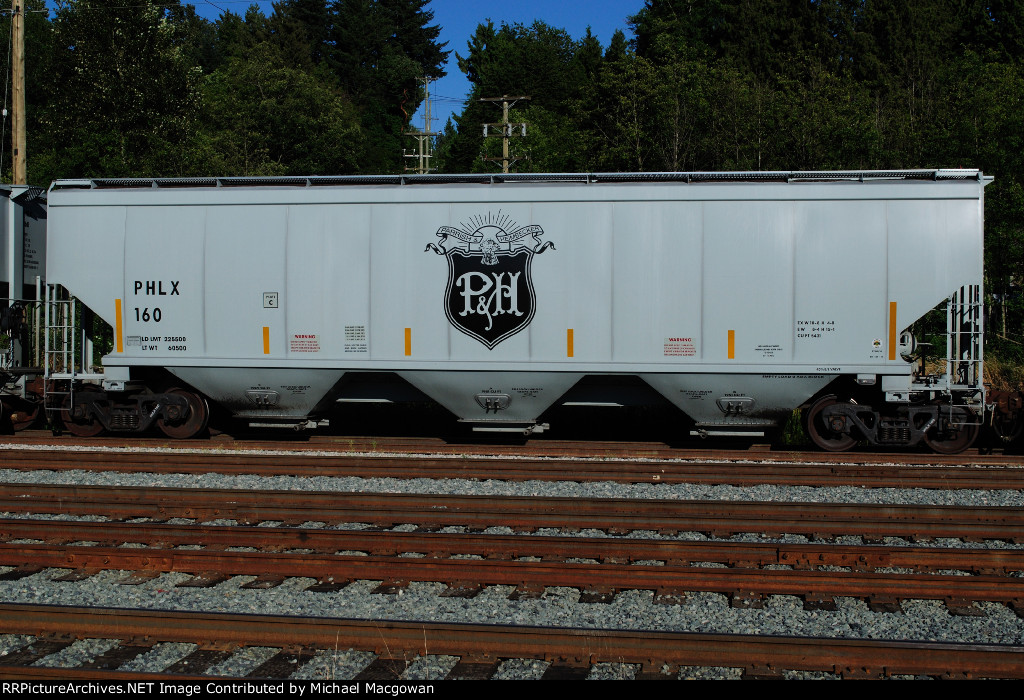 PHLX 160  5431 cu ft Hopper  PARRISH & HEIMBECKER