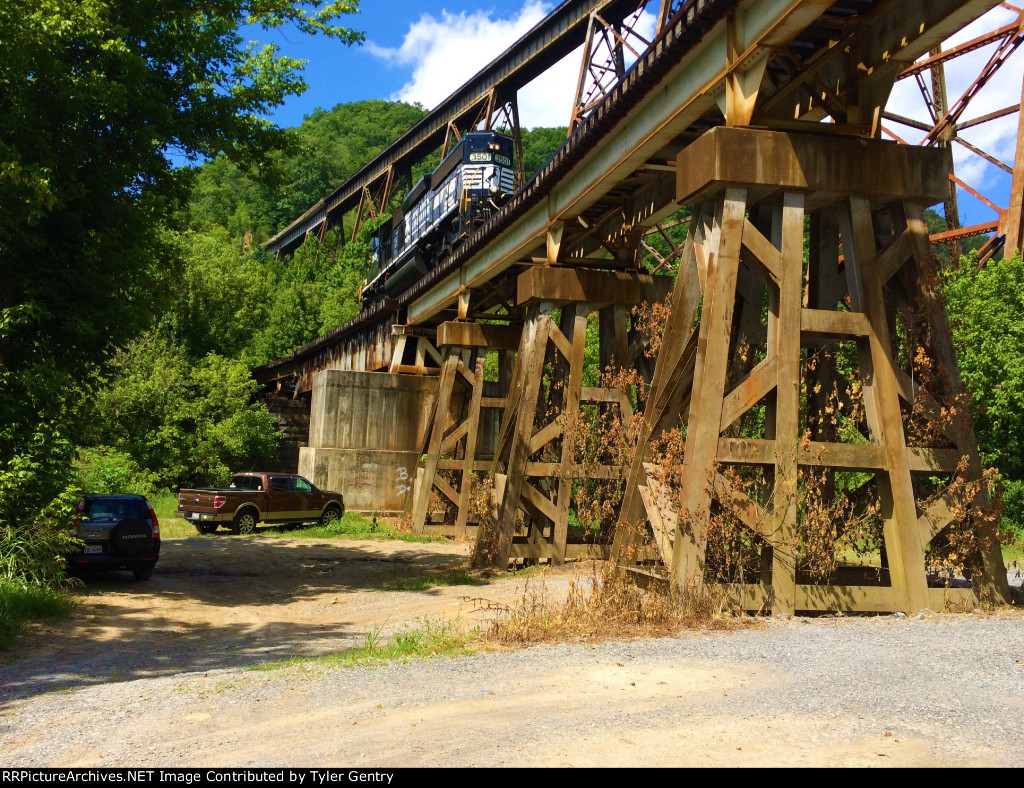 Crossing Lower Bridge at Copper Creek