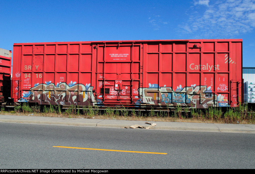 SRY 9416  50-6 ft Single Door Excess Height Boxcar (side B)