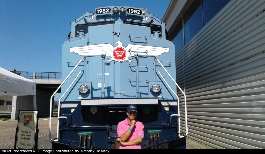 Me in front of UP 1982