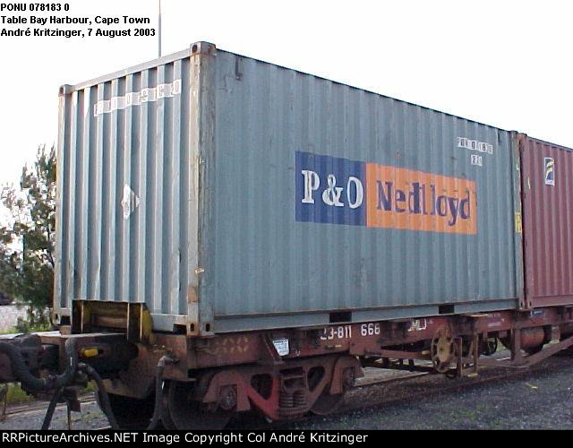 P&O Nedlloyd 22G1 PONU 078183 0