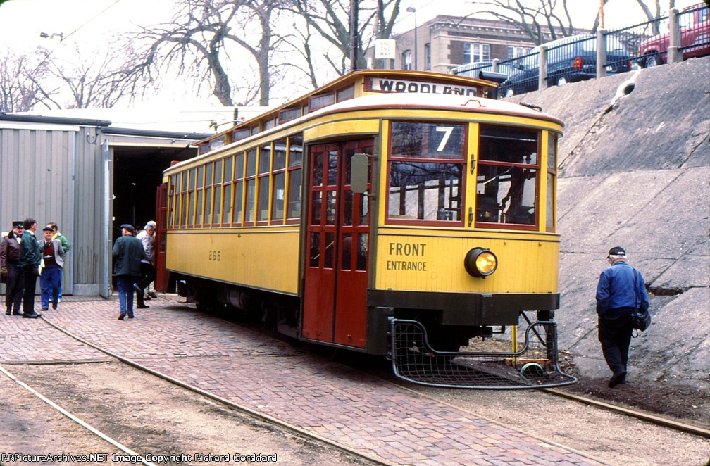 No. 265 at the car barn