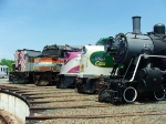 A Colorful lineup at the roundhouse