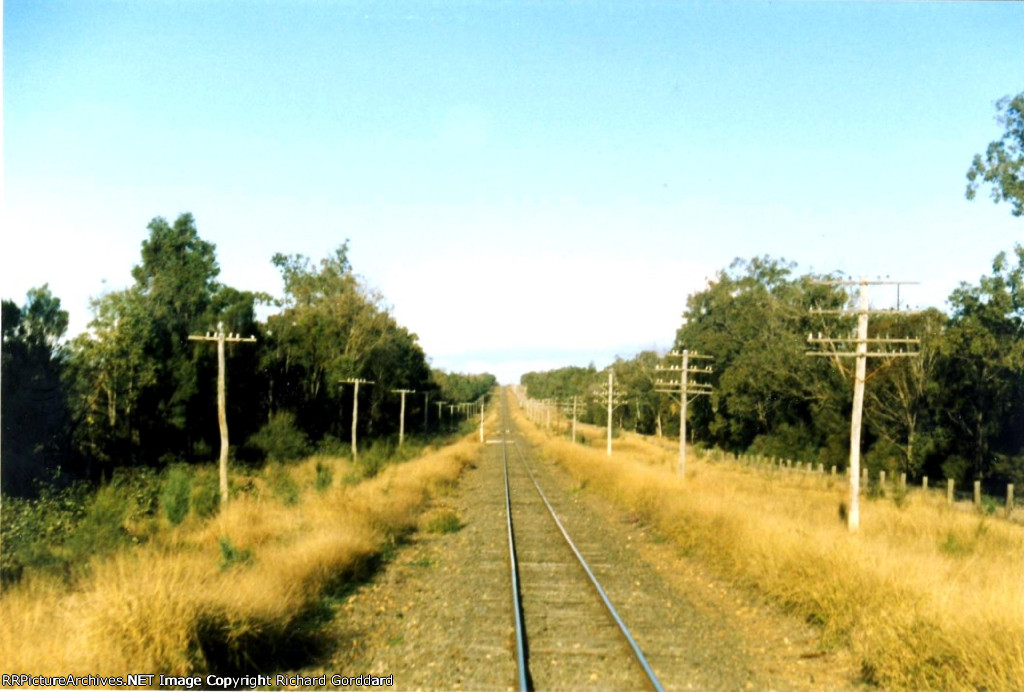 Straight track in Queensland 