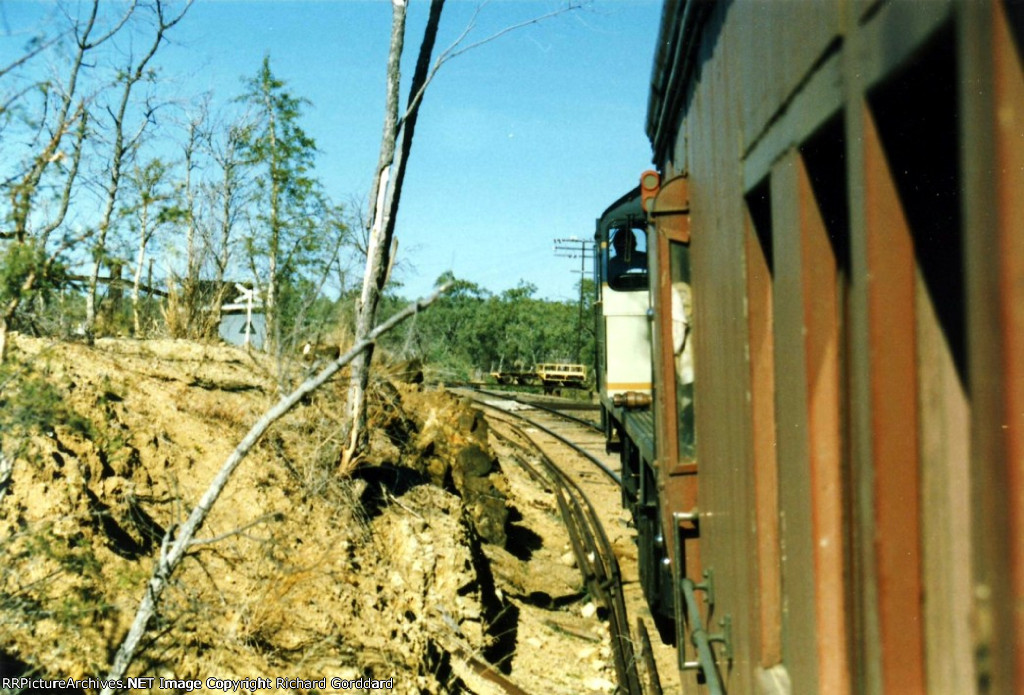 Heading down the track 