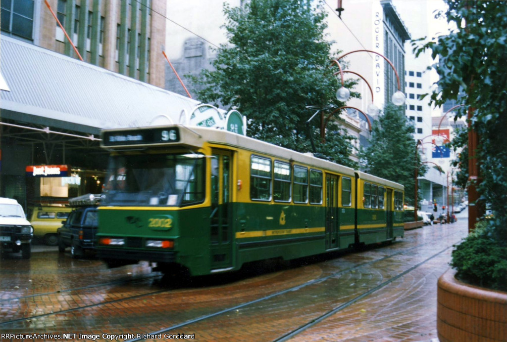 Running down the middle of the street 