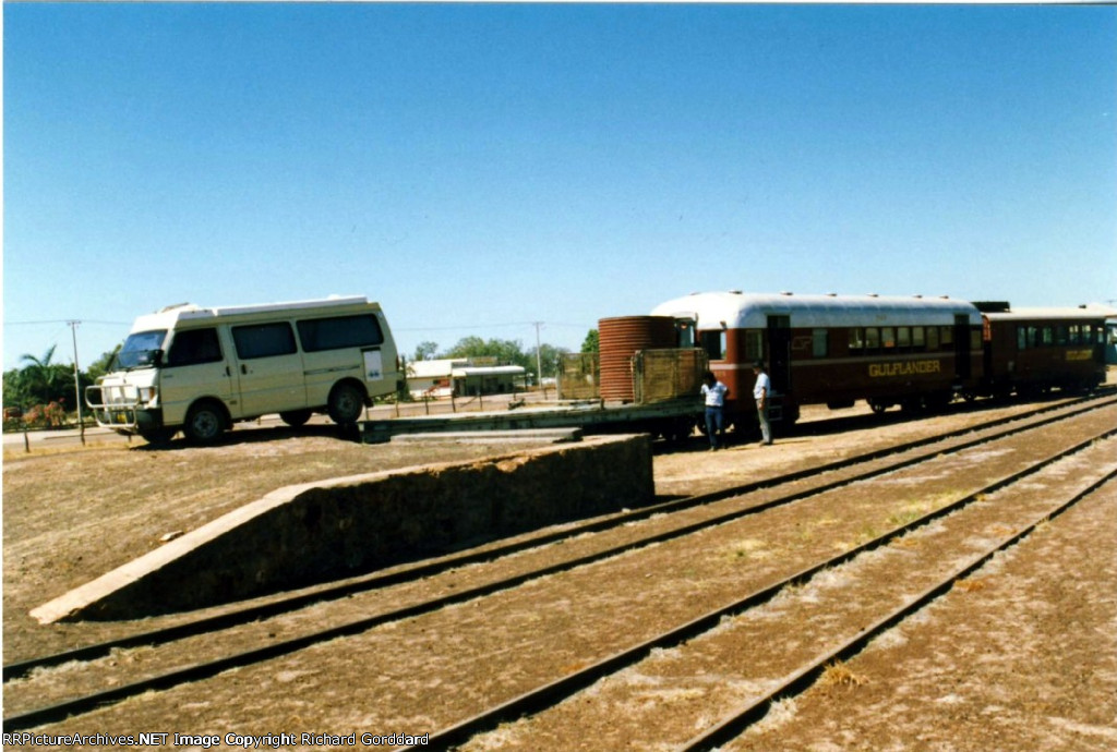 Gulflander provides a service to move cars between Normanton and Croydon