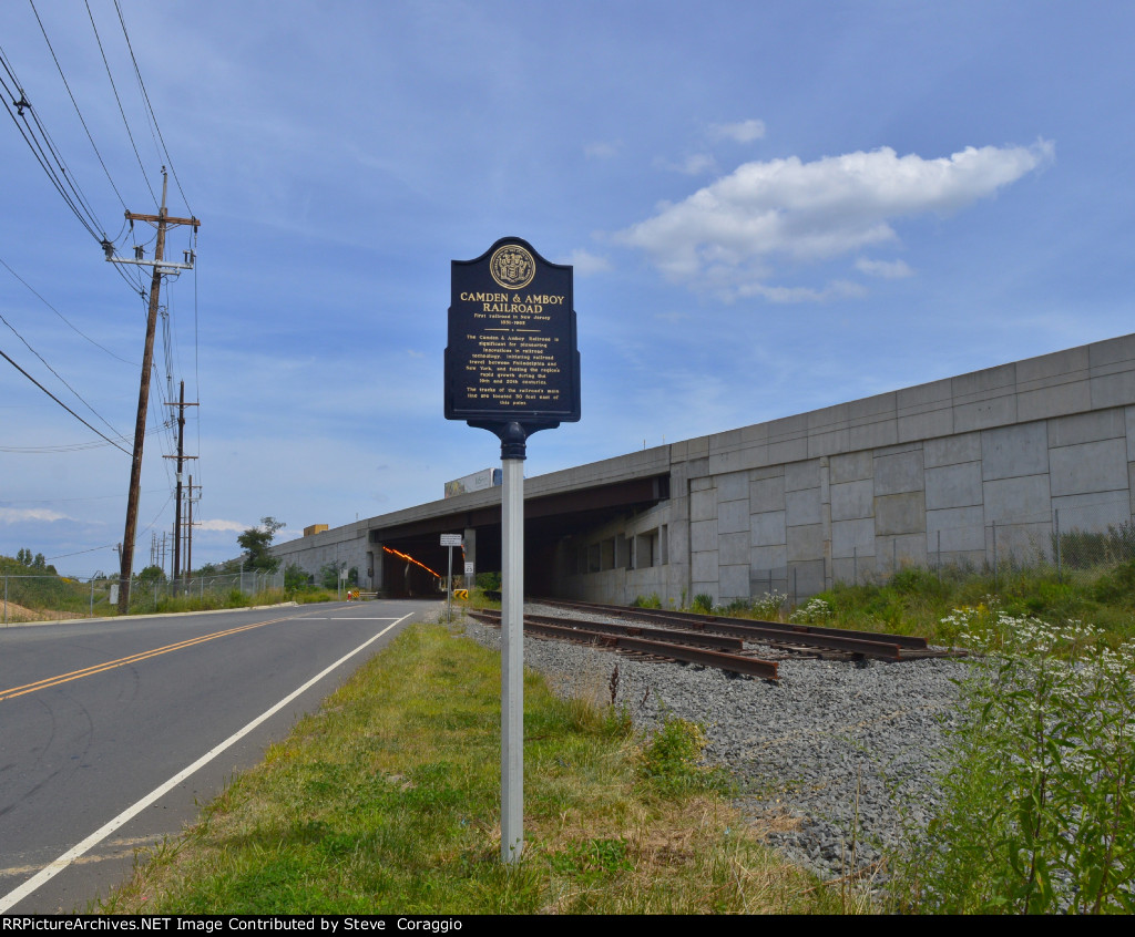 Camden & Amboy RR Placque