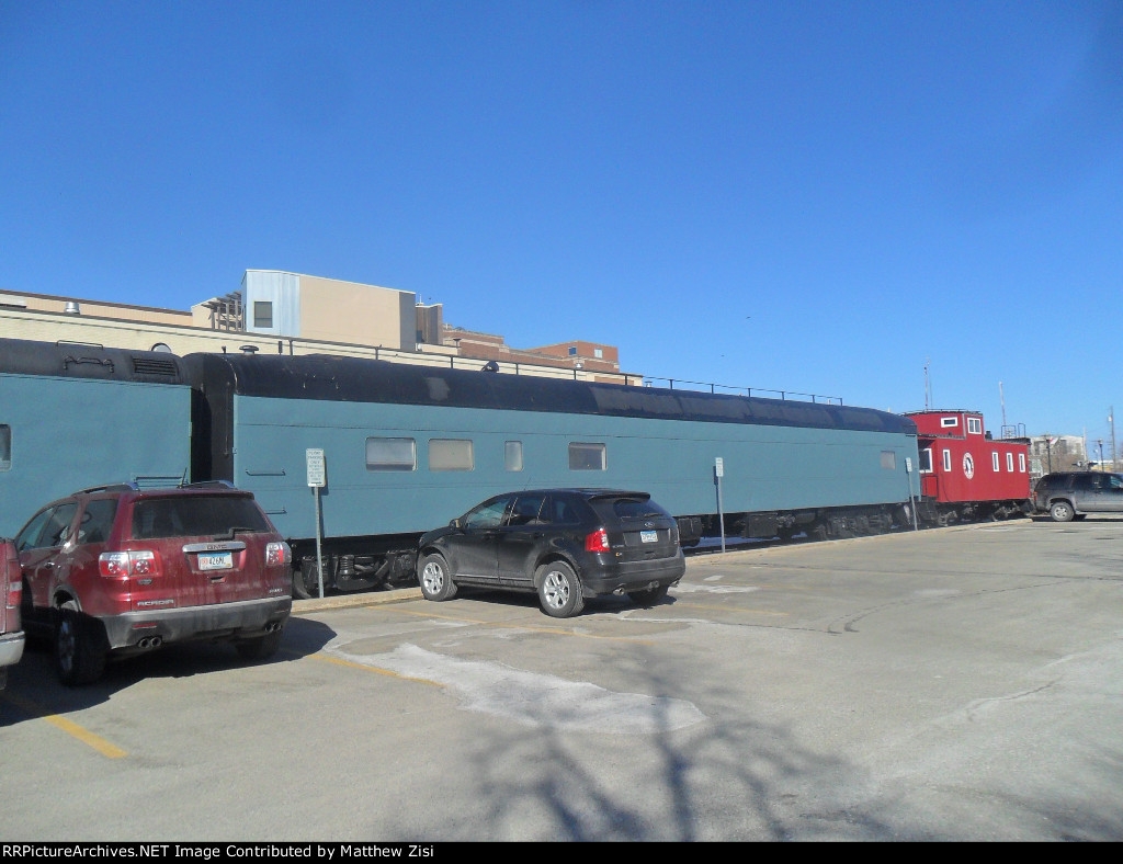 Blue Coach and Caboose