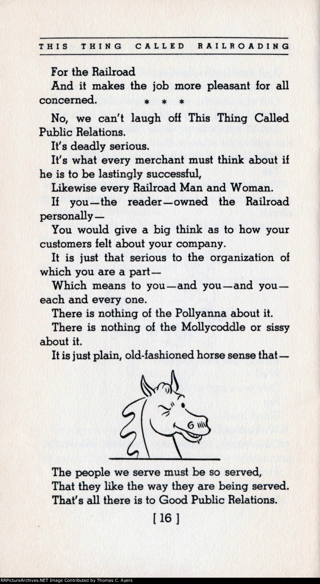 "This Thing Called Railroading," Page 16, 1949