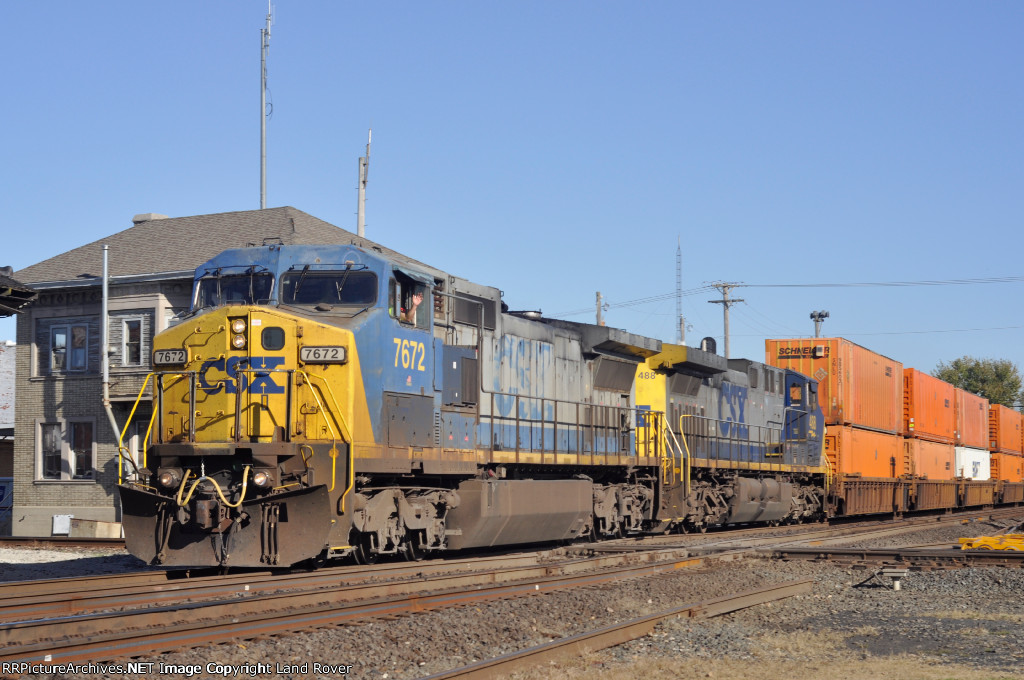 CSXT 7672 Double Stack Westbound