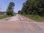 The Old Canton & Carthage Railroad Looking West from Miller Street