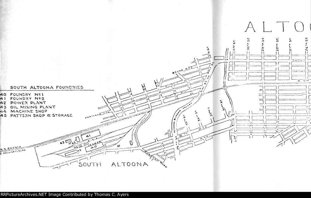 "Altoona Works," Map 1 of 3, 1925
