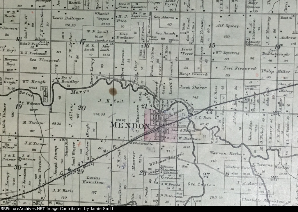 Toledo, Cincinnati & St. Louis rail items