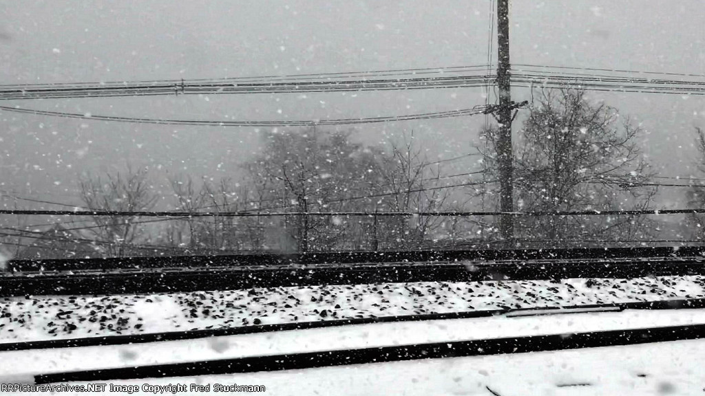 A bit later, someone turned on the Lake Effect Snow Machine