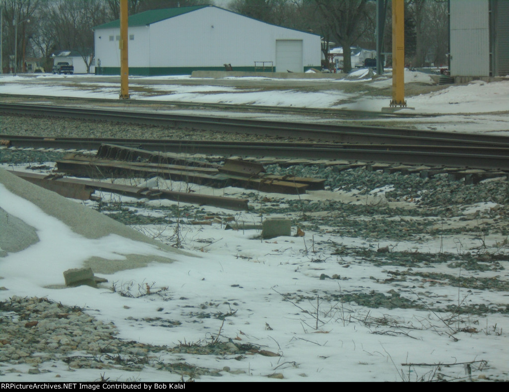 old frog they removed from the siding to the east side of the tracks