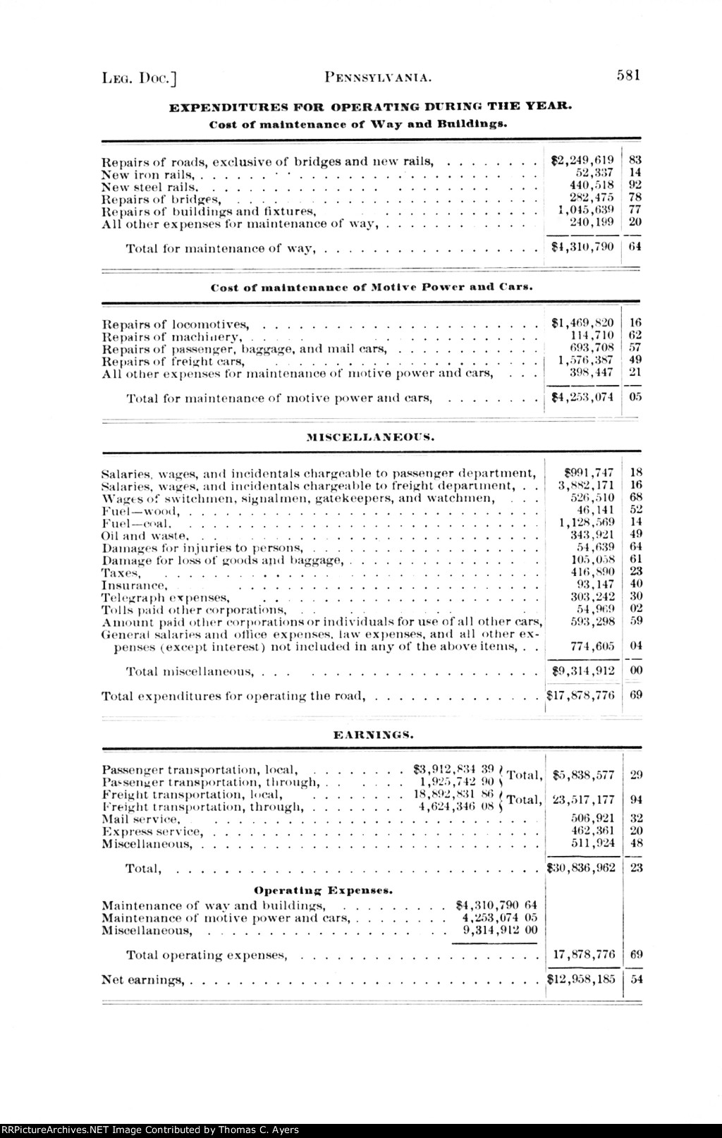 PRR Annual Report, Page 581, 1882