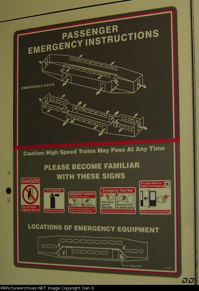 "Passenger Emergency Instructions"
