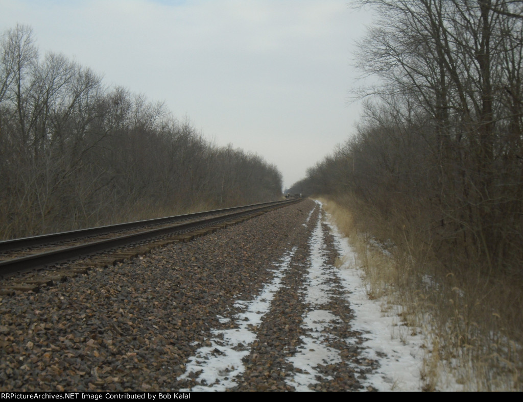  Looking North  Union Pacific Tracks East of Penfiled