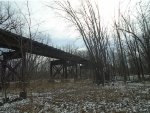 Looking UP Bridge South Side