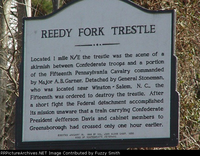Reedy Fork trestle Historical Marker