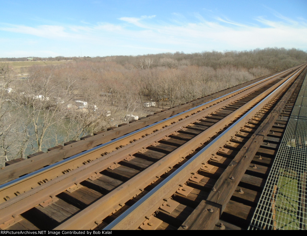 trailer park under trestle where we were earlier