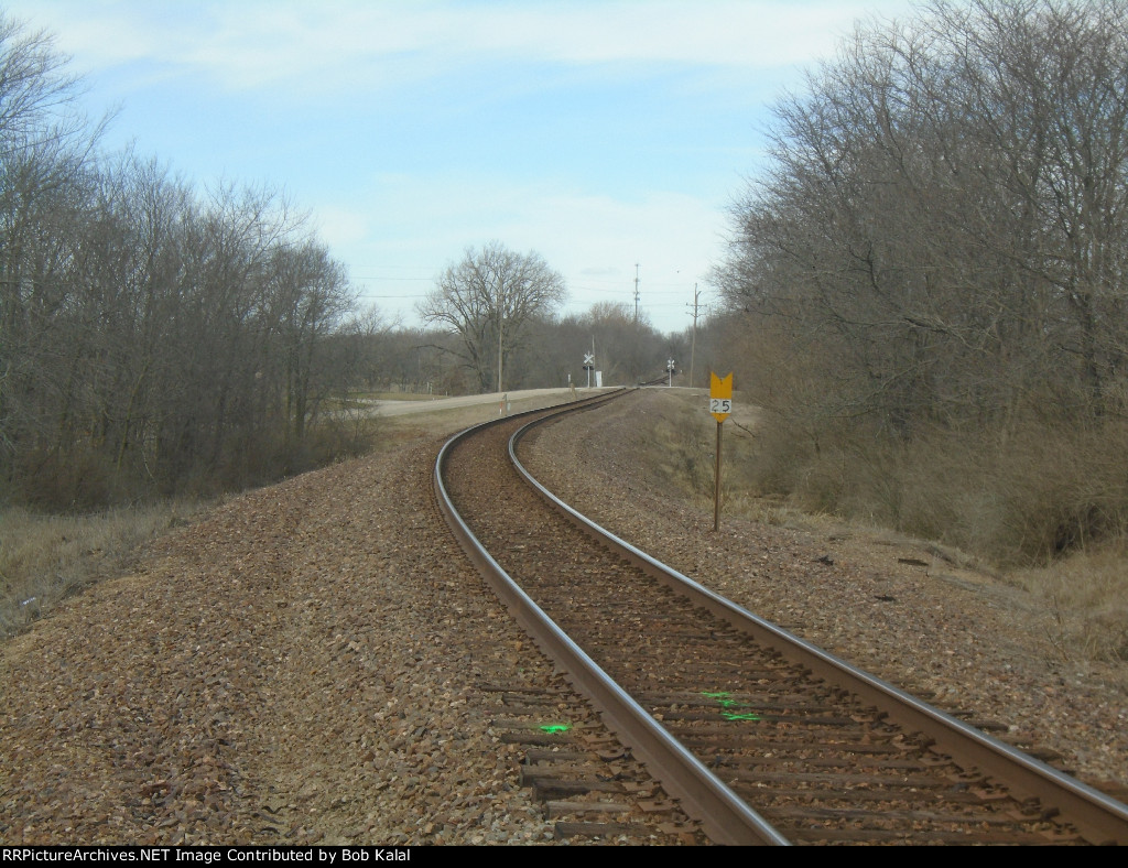  looking northwest towards Clarksburg crossing