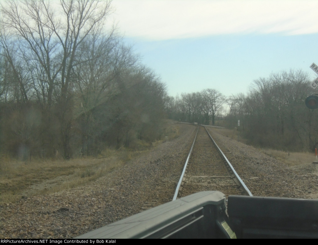 looking southeast towards 1200 N crossing