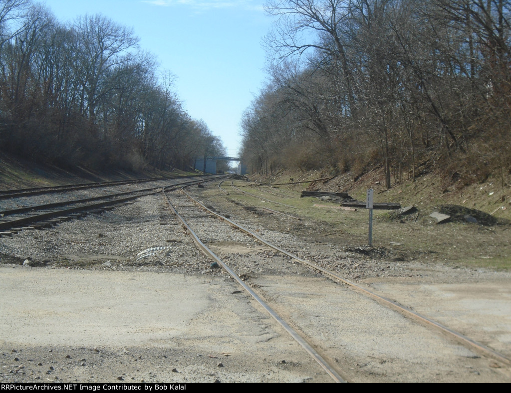 small inter change yard looking west across Broadway