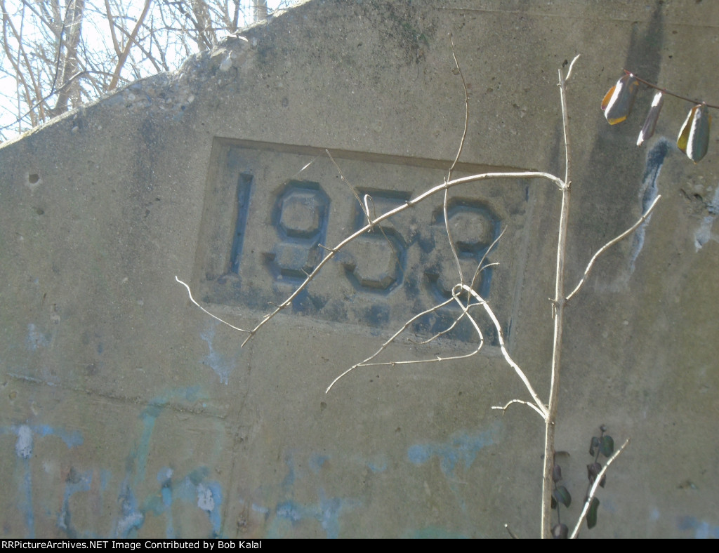 west abutment with build year on it