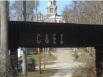  looking north at old C&EI railroad bridge