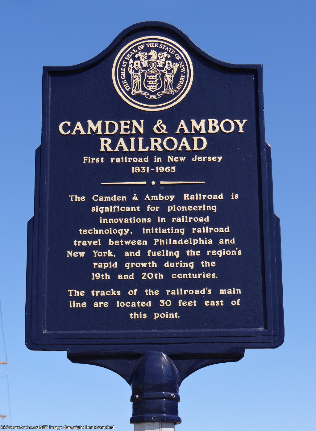 Camden & Amboy Plaque