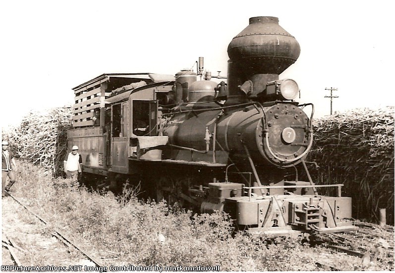 Hawaian Pholippines #7 backing to cane cars, 1969 at Negros Occidental, Philippines