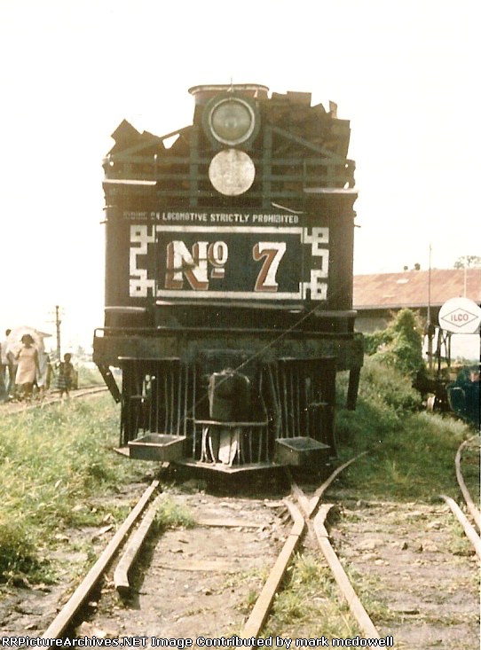 Insular Lumber #7 tender, 1968 at Bario Fabrica, Negros Occidental, Philippines
