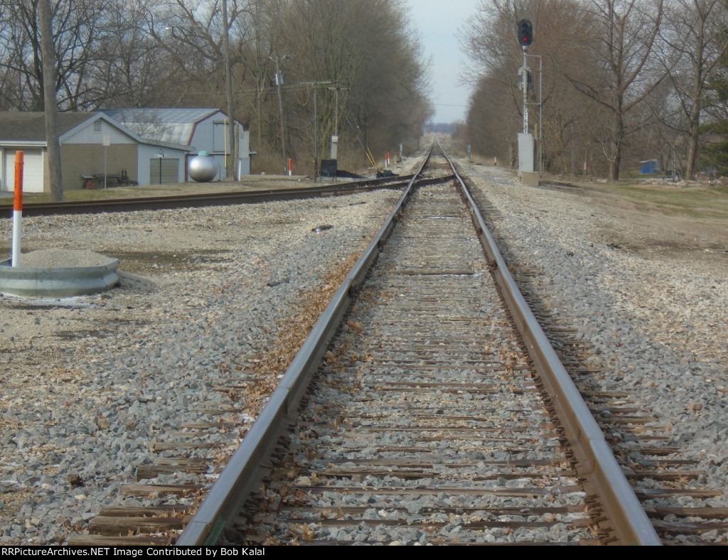 Looking Southwest at Switch for Southeast Direction